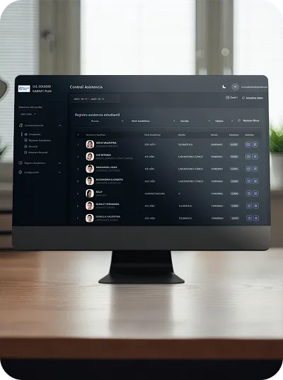 Registro diario de entradas y salidas